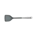 Premium grey heat-resistant silicone spatula for non-stick pans with stainless steel handle - Spatula / Dark Gray