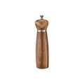 Manuelle Pfeffermühle aus echtem Massivholz mit verstellbarem Mahlgrad - Naturholz 21cm