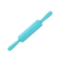 Light blue non-stick silicone rolling pin with ergonomic PP handles for baking and dough - 47cm / Blue