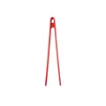 Pinzas de barbacoa y carne en acero inoxidable rojo vibrante para cocina profesional y parrilla - Clip de silicona / Rojo