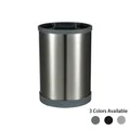 Stainless steel rotating kitchen utensil holder with 3 color options available. - Rotating Storage Bucket / Khaki