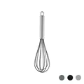 Silicone whisk with stainless steel handle, available in three colors - Whisk
