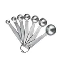 Juego profesional de cucharas medidoras de acero inoxidable con escalas grabadas - Juego de 7 Cucharas Medidoras