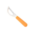 Professional stainless steel fruit and vegetable peeler with ergonomic orange handle - Horizontal Y-Shape (Style 01) / Orange