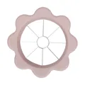 Durable pink flower-shaped stainless steel apple slicer and corer fruit divider - Pink