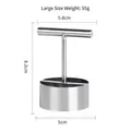 Professional stainless steel pear corer tool with 55g weight and 5cm cutting diameter - Large (Bagged)