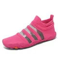 Vibrant pink women's quick-dry water shoes for swimming, yoga, and beach activities - Fluorescent Pink
