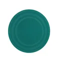 Round teal silicone heat resistant mat featuring a non-slip honeycomb texture design - Large Size 30CM / Lake Green