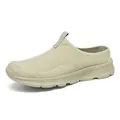 Mocassins beiges légers pour hommes avec tige perforée respirante et semelle épaisse - 39 / Beige