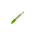 Pince de cuisine en silicone vert résistant à la chaleur avec poignée en acier inoxydable - 7" / Vert