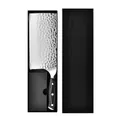 Forged hammer pattern chef knife for vegetable slicing with black gift box packaging - Color Box