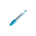 Molla da cucina professionale in silicone blu resistente al calore con manico in acciaio - Blu