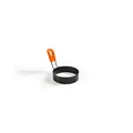 Professional round non-stick egg frying ring mold with heat-resistant orange silicone handle - Diameter 7.5cm