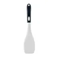 Espátula de cocina de silicona blanca duradera con mango negro para sartenes antiadherentes - Espátula / 1 Pieza