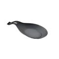 Durable dark grey silicone spoon rest heat resistant organizer for kitchen counters - Spoon Rest