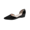 Bailarinas elegantes de charol negro con punta, estilo d'Orsay francés para mujer. - 34 / Negro