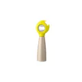 Ergonomic vertical ABS manual bottle opener in yellow and beige for stylish kitchen use - Bottle Opener