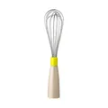 Modern standing manual whisk with stainless steel wires and beige ABS handle tool - Whisk