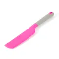 Ergonomic pink and grey heat-resistant silicone spatula scraper for baking and cake decorating - Rose Red