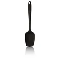 Large matte black food-grade silicone spatula with square head for professional baking - Large (28cm) / Black