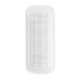 18-compartment white silicone ice cube tray with lid for freezer - Clear White