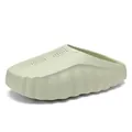 Stylish light green thick-soled clogs with perforated breathable upper for summer beach wear - 36-37 / Mint Green