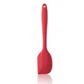 Heat resistant small red silicone spatula scraper for cream and butter baking tasks - S / Rose Red