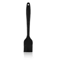 Professional small one-piece black silicone basting brush for BBQ grilling and kitchen baking - Black