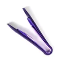 Purple and white food-grade PP plastic food clip for bread, cake and vegetables - Three-Piece Set / Purple