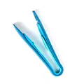 Food-grade bright blue PP plastic kitchen tongs for serving bread, salad, and cake - Three-Piece Set / Blue