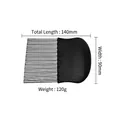 Wavy potato crinkle cutter with black handle for vegetable slicing, 140mm length - Handheld