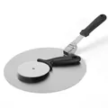 Professional 2-piece set featuring a folding stainless steel pizza peel and sharp cutter wheel - Small Pizza Peel Set