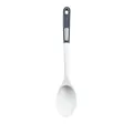 Cucchiaio da cucina in silicone bianco premium con manico ergonomico in ABS grigio scuro - Mestolo piccolo