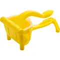 Manual lever citrus juicer in bright yellow plastic for lemons oranges and pomegranates - Yellow