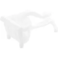 Manual fruit juicer and lemon squeezer in minimalist white plastic for household use - White