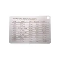 Professional stainless steel baking measurement conversion chart magnet with laser engraving - Baking Conversion Table
