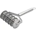 Professioneller 6-Rad Edelstahl Teigschneider mit Wellenrand für Pasta und Pizzateig - 6-Rad Wellenkante / Edelstahlgriff Nudelschneider