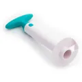 Manual plastic pineapple corer and slicer tool in white and teal finish - Blue-Green