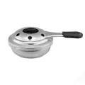 Hornillo de alcohol portátil de acero inoxidable para acampar y mini quemador exterior - 9.5cm / Acero Inoxidable Original