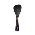 Black silicone rice spatula featuring a cute winking smiley face for non-stick cooking - Black Rice Spoon