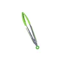Pinza da cucina professionale da 9 pollici in silicone verde con manico in acciaio inox - Stile Dimensioni Grandi / Verde