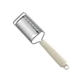 High-quality stainless steel cheese grater with fluted cream handle for kitchen - Curved Grater (Large Hole)