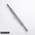 Seamless professional stainless steel 43.5cm rolling pin Style A 232g for baking - Style A / 43+5cm / Silver