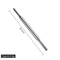 Style B 40.5cm professional 304 stainless steel rolling pin for baking, weight 214g - Style B / 40.5cm / Silver