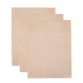 Set di 3 tappetini per barbecue antiaderenti riutilizzabili in fibra di vetro colore marrone - 3 Pezzi / Marrone
