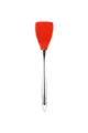 Premium red silicone cooking spatula with a sleek 304 stainless steel handle for kitchen - Small Spatula / Red