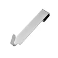 Eleganter minimalistischer Edelstahlhaken für Glastüren im Badezimmer, silberfarben - Haken / Silber