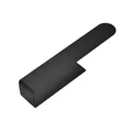 Sleek matte black stainless steel adhesive paper towel holder for modern kitchen organization - Black Small