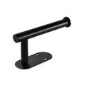 Modern matte black wall-mounted single bar towel rack for kitchen or bathroom - Small Paper Holder