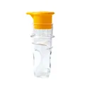 Portable manual lemon and orange juicer with spiral design and yellow lid - Yellow